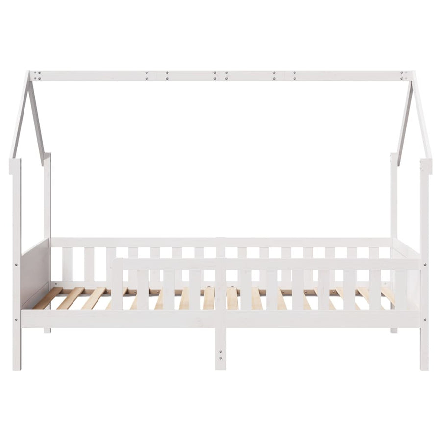Bedhuis wit massief grenenhout 80x200 cm