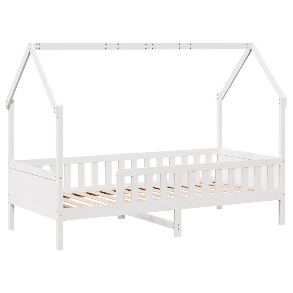 Bedhuis wit massief grenenhout 90x190 cm