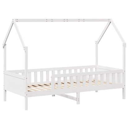 Bedhuis wit massief grenenhout 90x190 cm