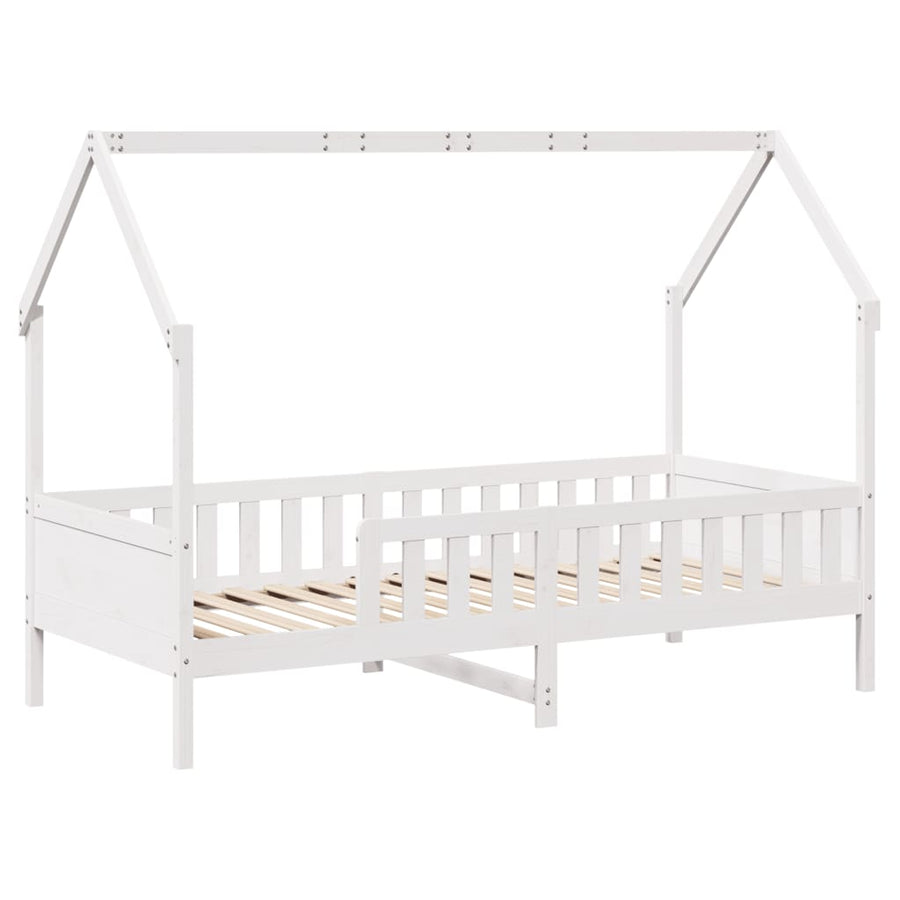 Bedhuis wit massief grenenhout 90x190 cm