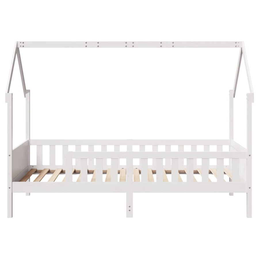 Bedhuis wit massief grenenhout 90x190 cm