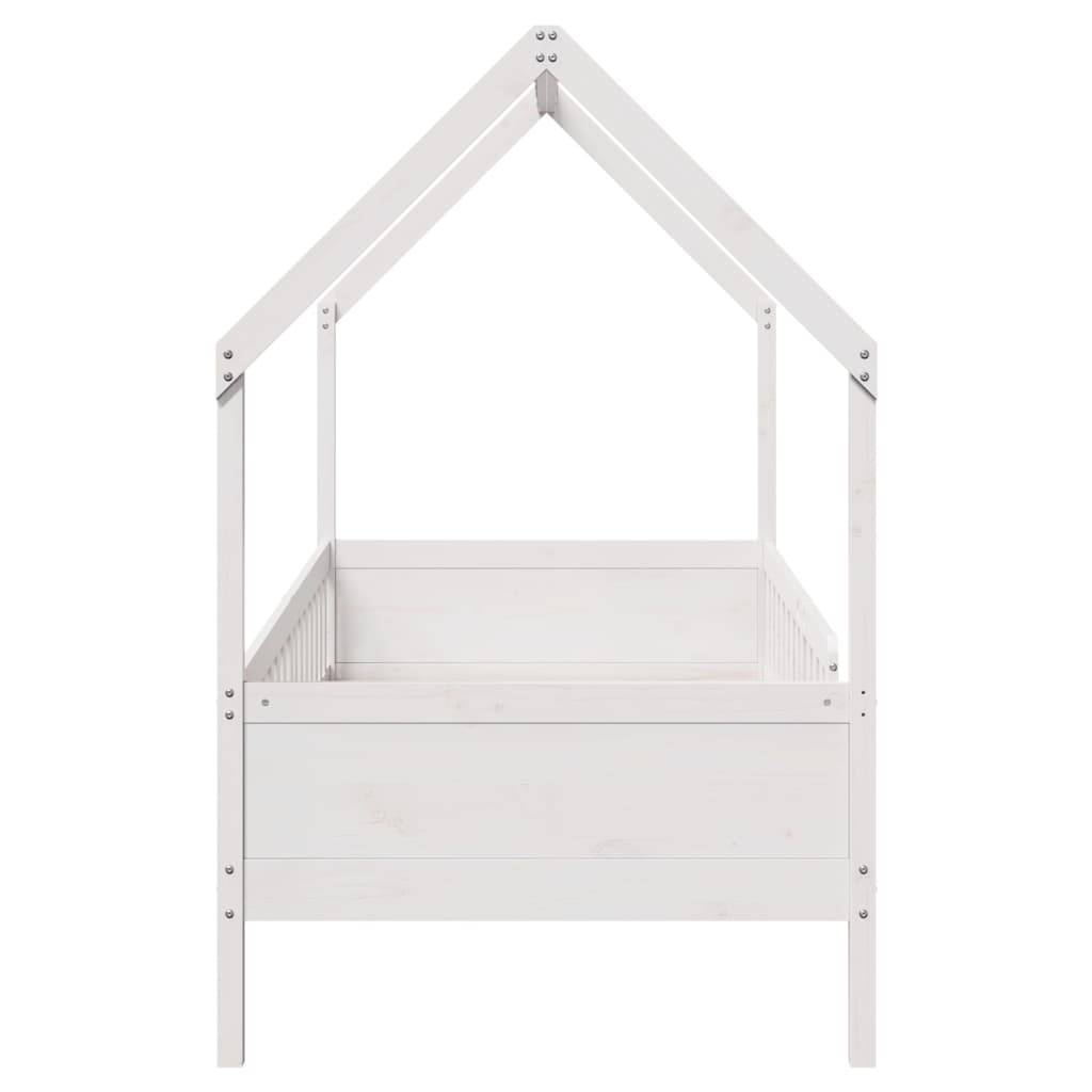 Bedhuis wit massief grenenhout 90x190 cm