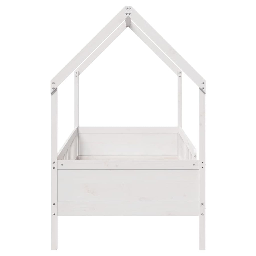 Bedhuis wit massief grenenhout 90x190 cm
