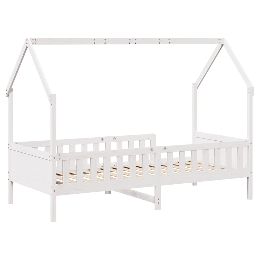 Bedhuis wit massief grenenhout 90x190 cm