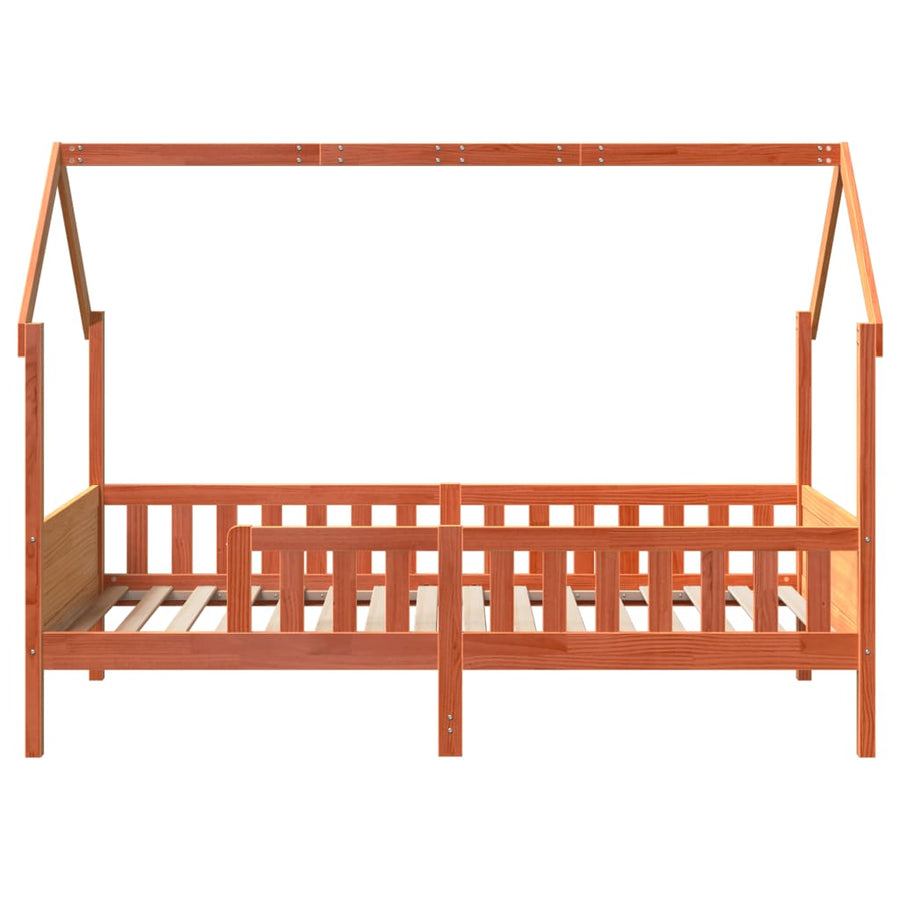 Bedhuis wasbruin massief grenenhout 90x190 cm