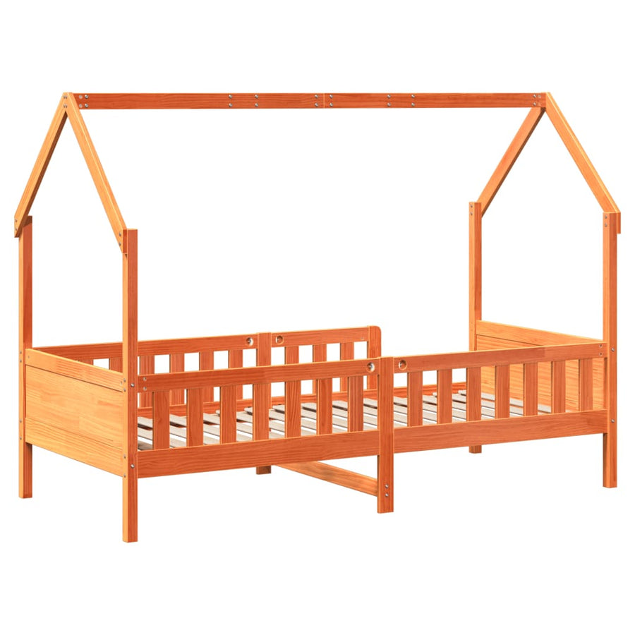 Bedhuis wasbruin massief grenenhout 90x190 cm