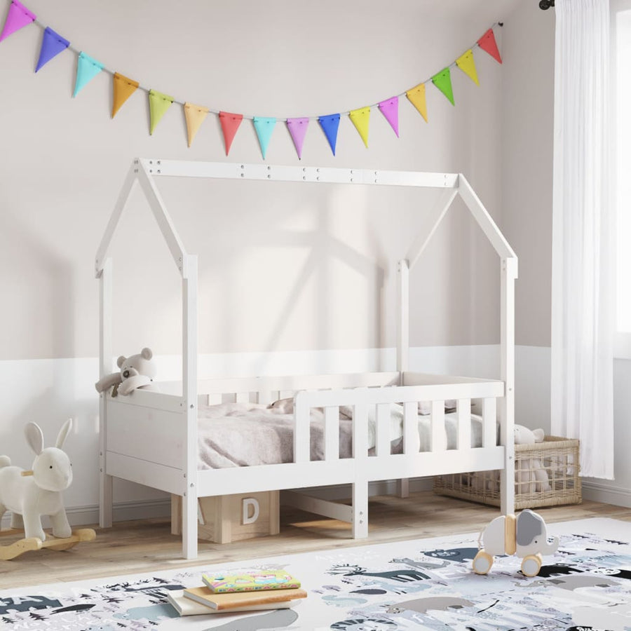 Bedhuis Massief Grenenhout 80 x 160 cm Wit