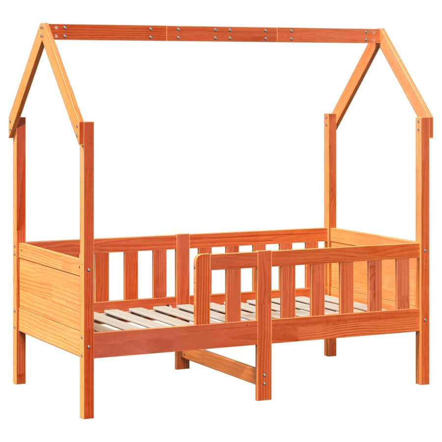 Bedhuis wasbruin massief grenenhout 80x160 cm