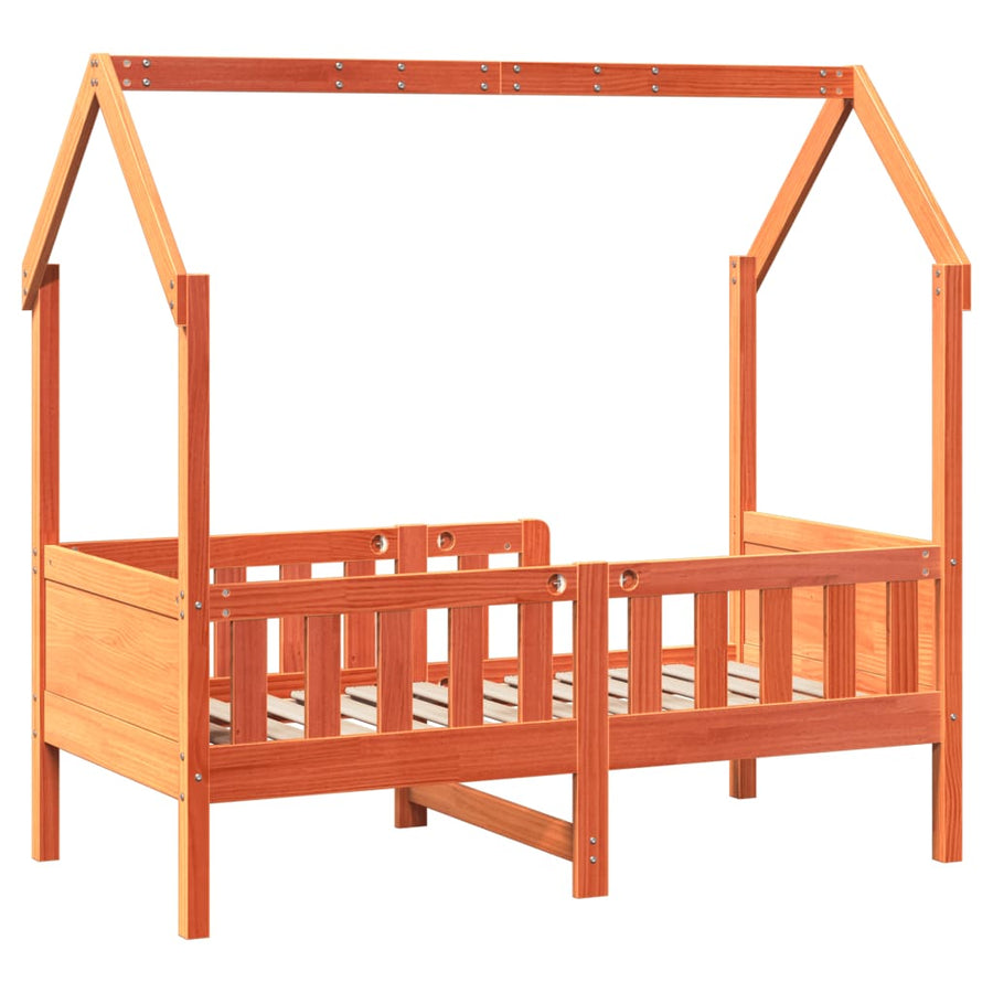 Bedhuis wasbruin massief grenenhout 80x160 cm