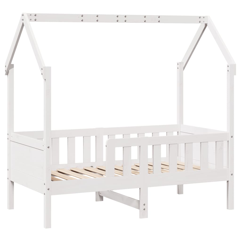 Bedhuis wit massief grenenhout 70x140 cm
