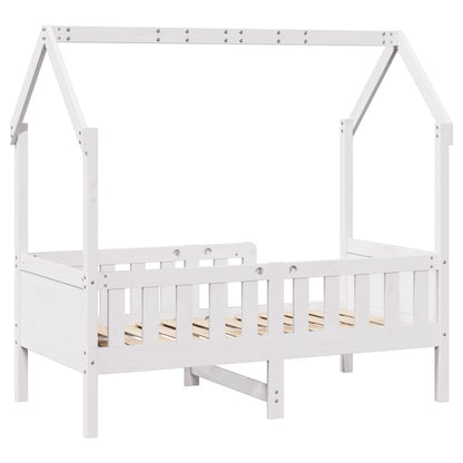 Bedhuis wit massief grenenhout 70x140 cm