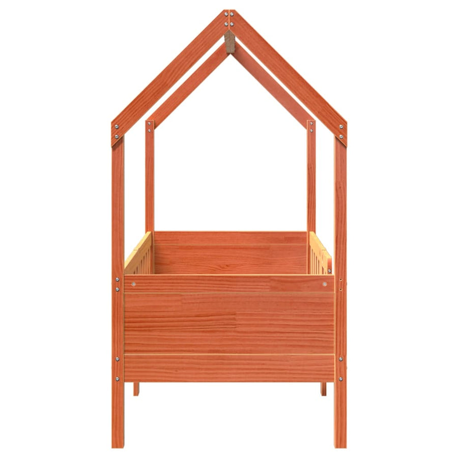 Bedhuis wasbruin massief grenenhout 70x140 cm