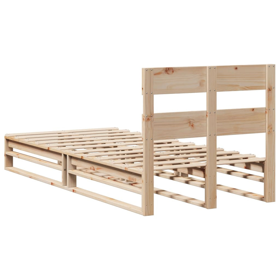 Bedframe zonder matras massief grenenhout 90x200 cm
