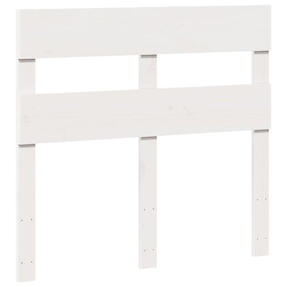 Bedframe zonder matras massief grenenhout wit 90x200 cm