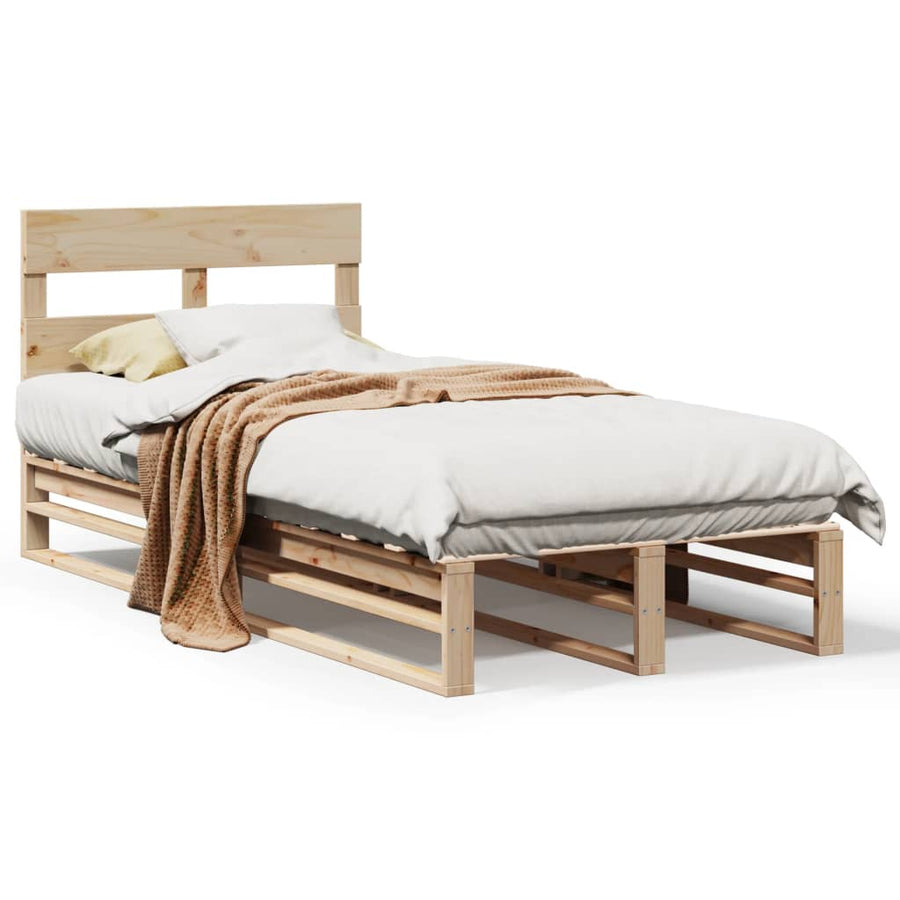 Bedframe zonder matras massief grenenhout 100x200 cm