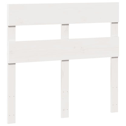 Bedframe zonder matras massief grenenhout wit 75x190 cm