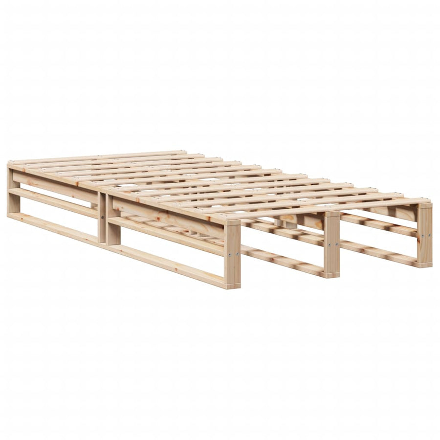 Bedframe zonder matras massief grenenhout 90x190 cm