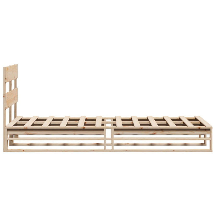 Bedframe zonder matras massief grenenhout 90x190 cm