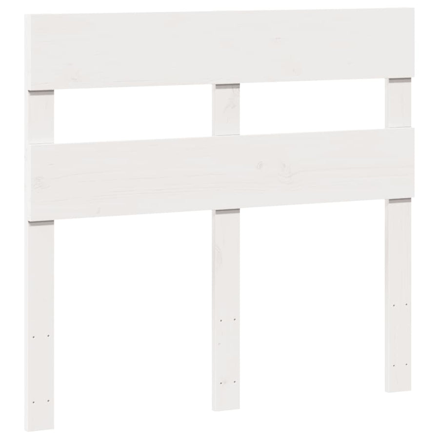 Bedframe zonder matras massief grenenhout wit 90x190 cm
