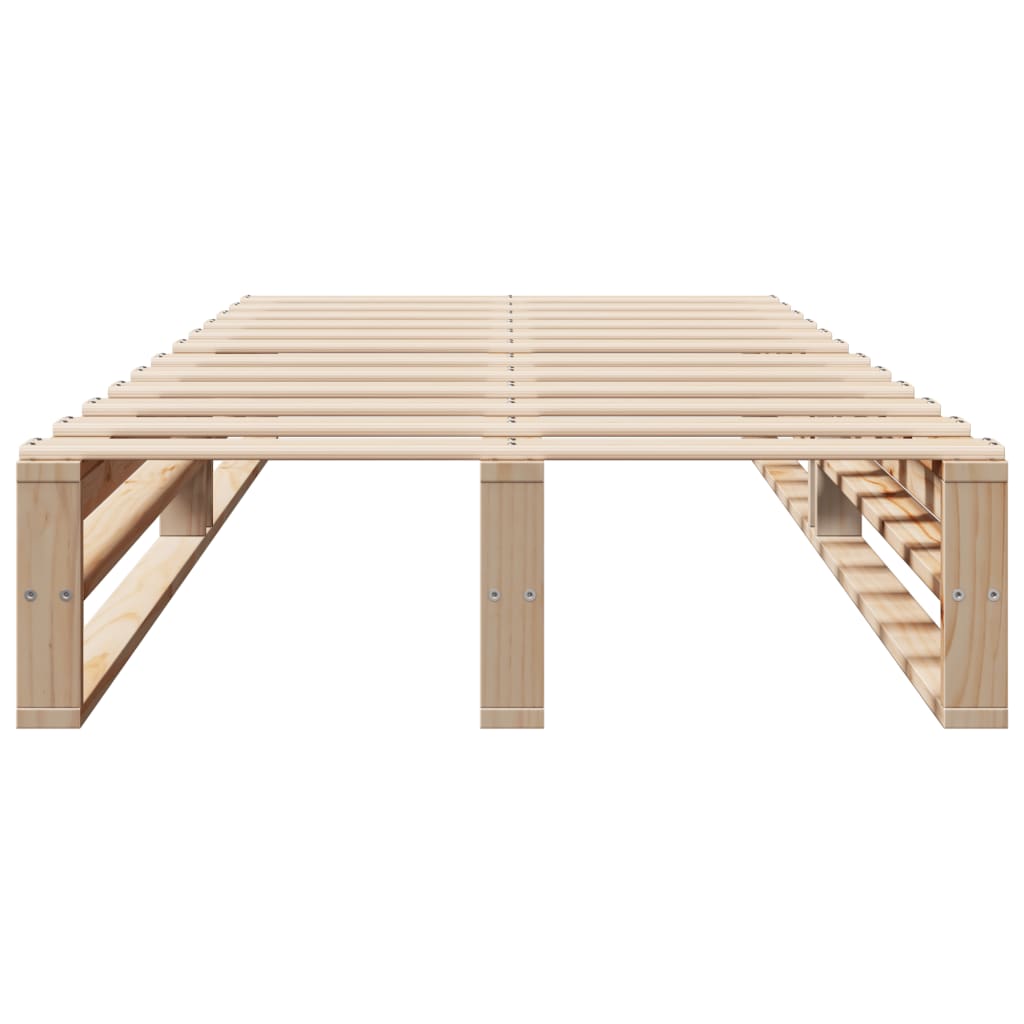 Bedframe zonder matras massief grenenhout 100x200 cm