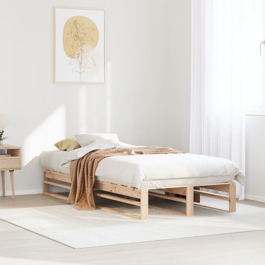Bedframe 90x190 cm massief grenenhout