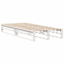 Bedframe 90x190 cm massief grenenhout wit