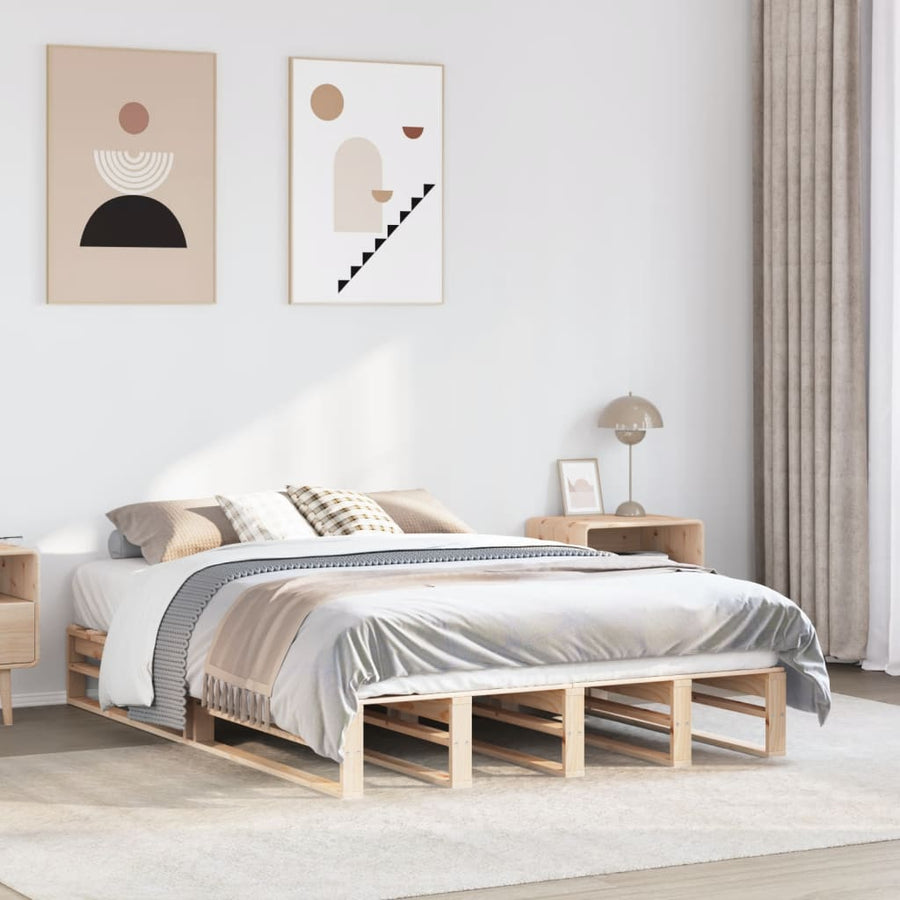 Bedframe massief grenenhout 120 x 190 cm