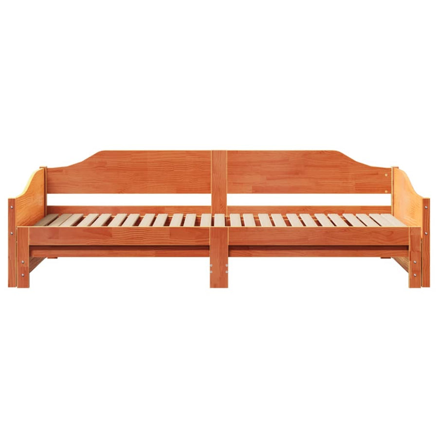 Slaapbank met onderschuifbed 90x200 cm massief grenenhout