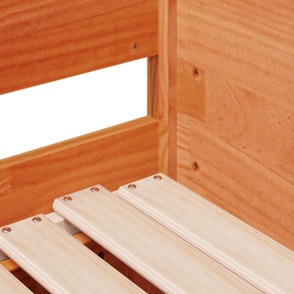 Slaapbank met onderschuifbed 90x190 cm massief grenenhout