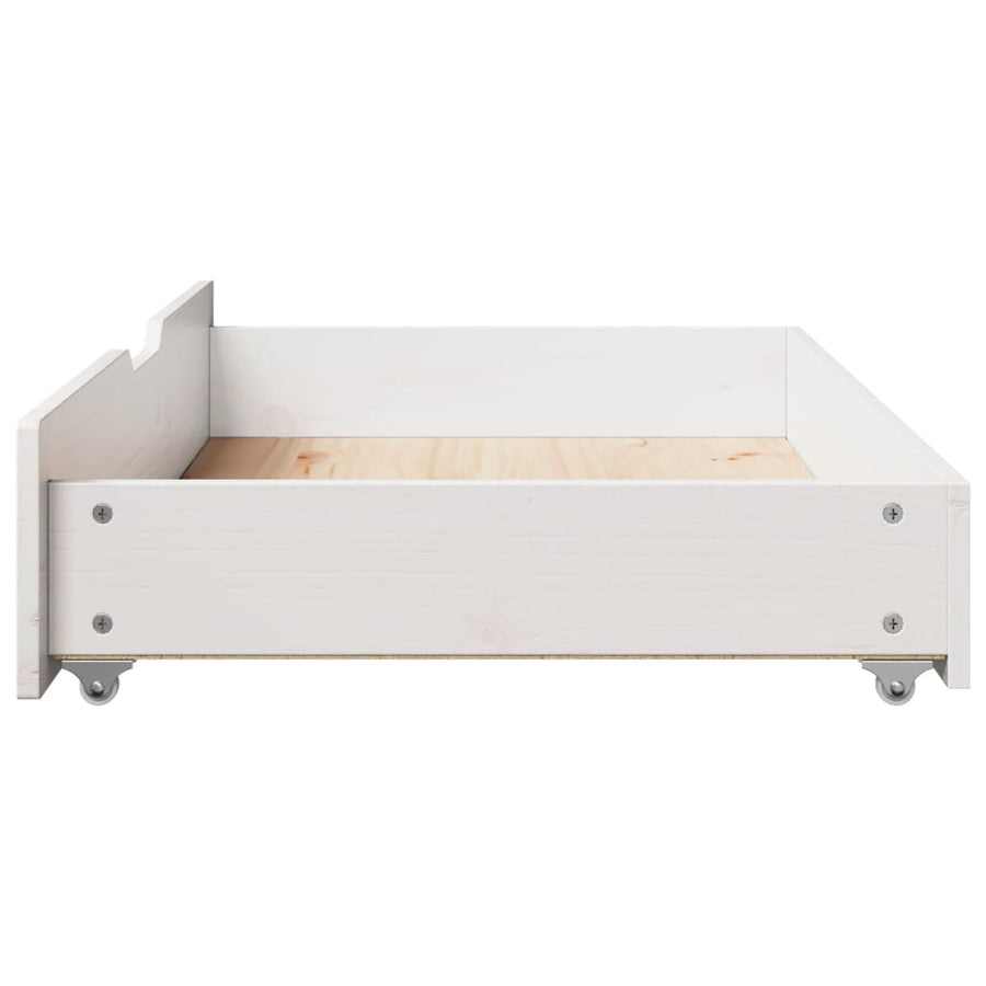Bedlades 2 st 95x55x16 cm massief grenenhout