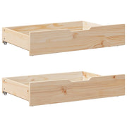 Bedlades 2 st 80x55x16 cm massief grenenhout