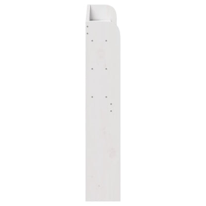 Hoofdbord met schappen 90 cm massief grenenhout wit