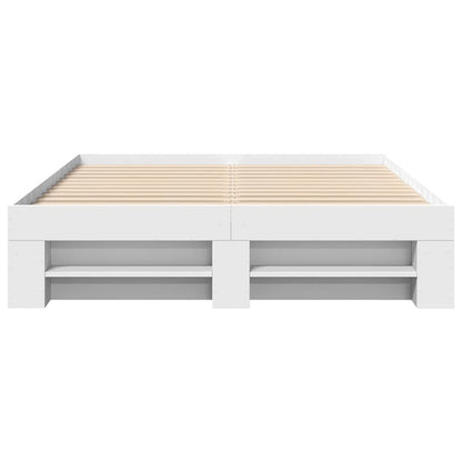 Bedframe Bewerkt Hout 140 x 200 cm