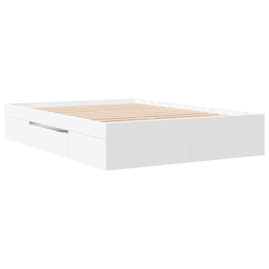 Bedframe Bewerkt Hout 140 x 200 cm