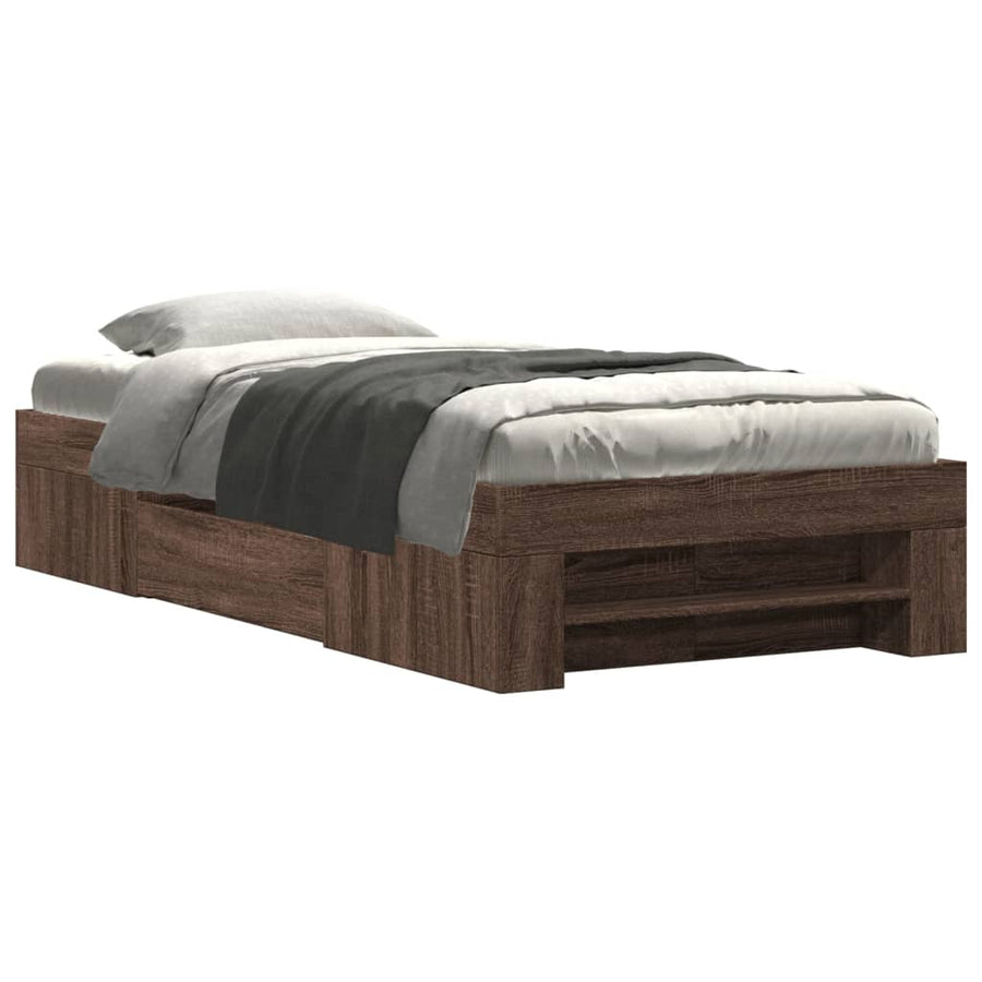 Bedframe Zonder Matras Bewerkt Hout 90 x 190 cm
