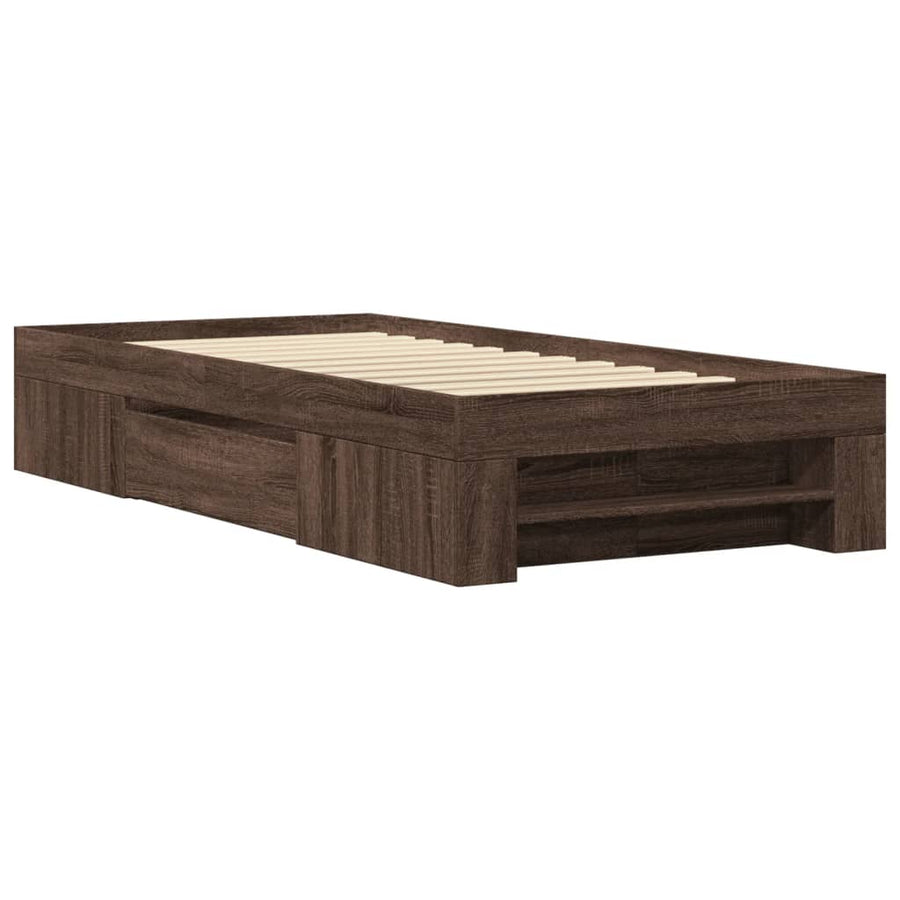 Bedframe Zonder Matras Bewerkt Hout 90 x 190 cm