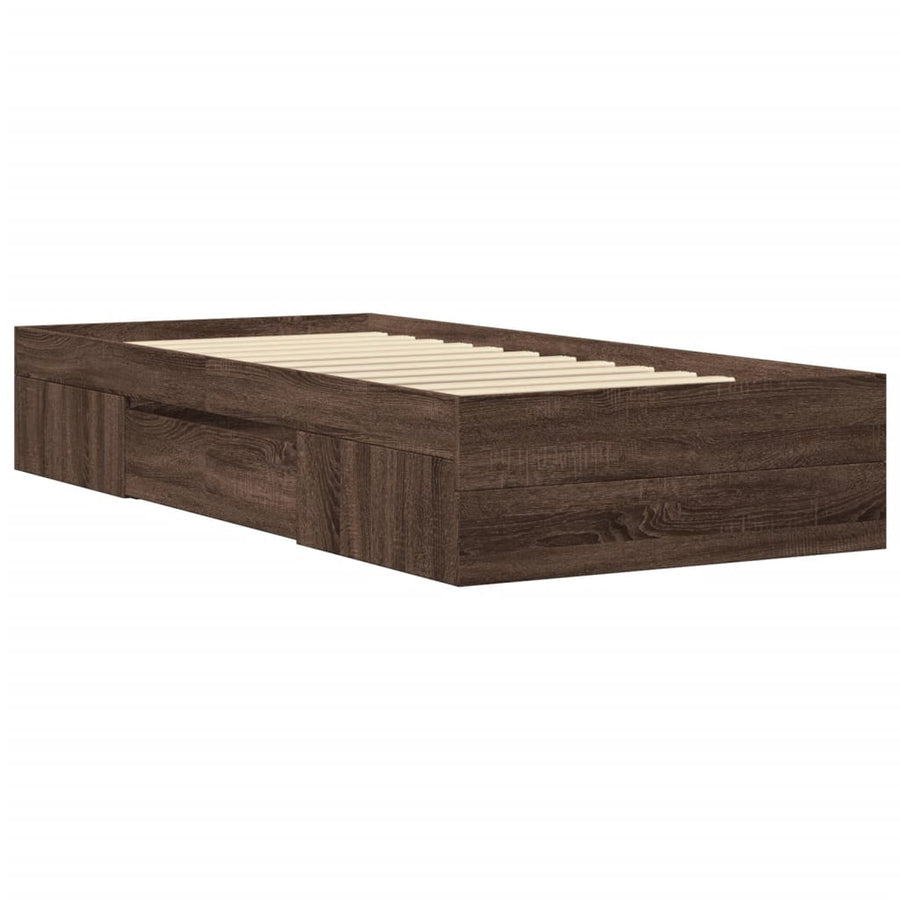 Bedframe Zonder Matras Bewerkt Hout 90 x 190 cm