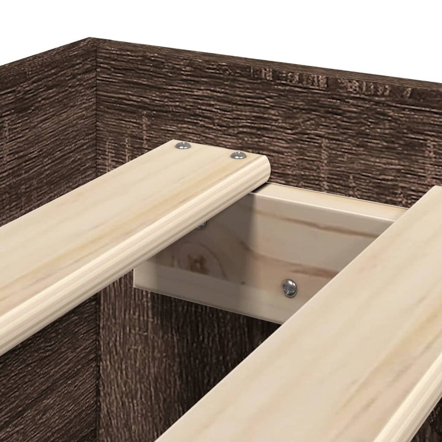 Bedframe Zonder Matras Bewerkt Hout 90 x 190 cm