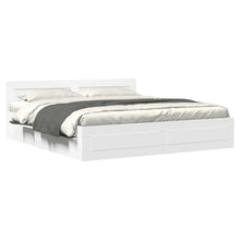Bedframe Met Hoofdeinde Zonder Matras 180 x 200 cm Wit