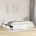 Bedframe 180x200 cm wit met hoofdeinde