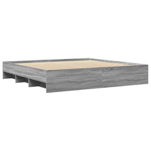 Bedframe bewerkt hout grijs sonoma eikenkleurig 200x200 cm