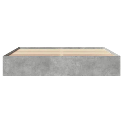 Bedframe bewerkt hout betongrijs 180x200 cm