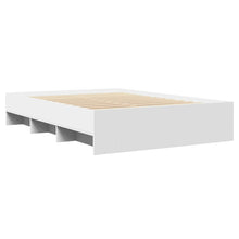 Bedframe massief hout wit 120x200 cm