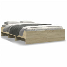 Bedframe bewerkt hout sonoma eikenkleurig 120x200 cm