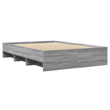 Bedframe bewerkt hout grijs sonoma eikenkleurig 120x200 cm