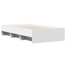 Bedframe bewerkt hout wit 90x200 cm