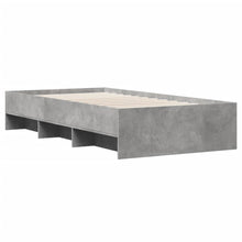 Bedframe bewerkt hout betongrijs 90x200 cm