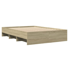 Bedframe bewerkt hout sonoma eikenkleurig 120x190 cm