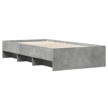 Bedframe bewerkt hout betongrijs 90x190 cm