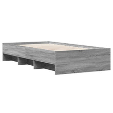 Bedframe bewerkt hout grijs sonoma eikenkleurig 90x190 cm